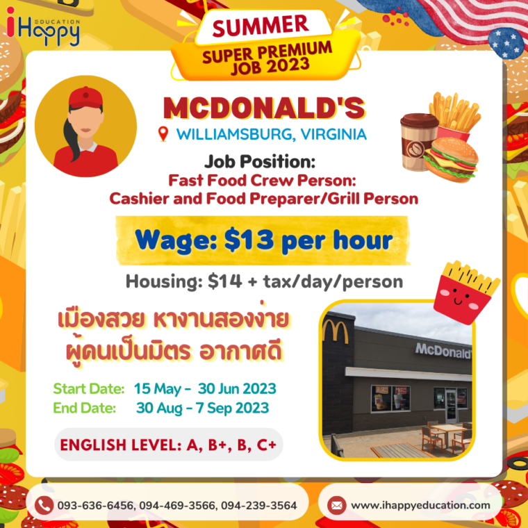 McDonald’s Fast Food RestaurantWilliamsburgVirginia iHappyEducation